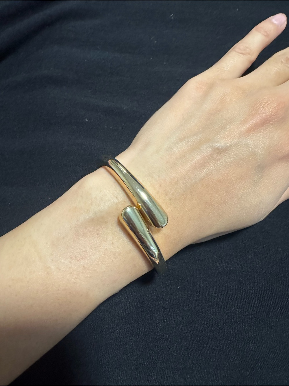14k Gold Plated Open Cuff Bracelet - Women's Fashion Jewelry
